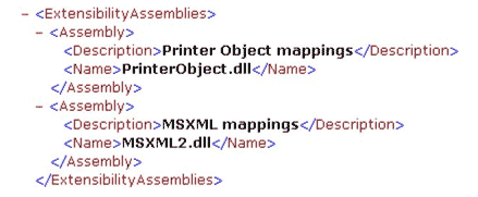 Example: No mappings or extensions, so ADO is not upgraded